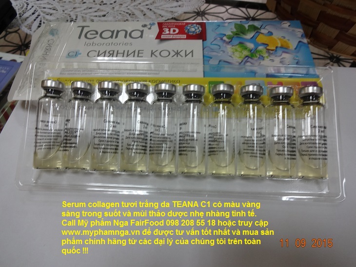 serum collagen tuoi trang da TEANA C1 chinh hang my pham Nga FairFood