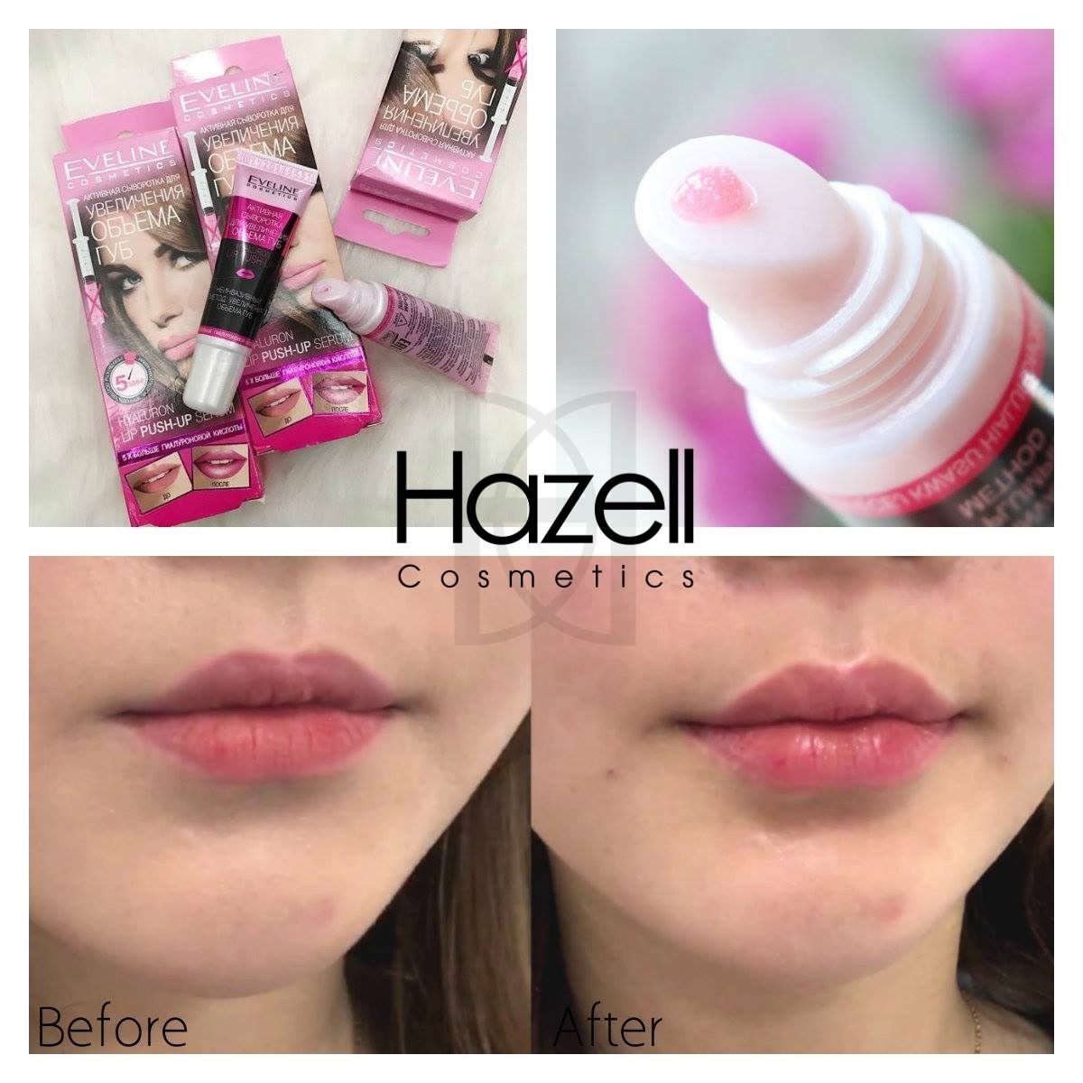 Serum hieu ung botox lam day moi EVELINE Hyaluron Lip PUSH-UP 8in1 Total Action2
