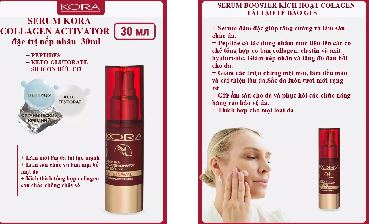 serum kora premium cao cap tre hoa da