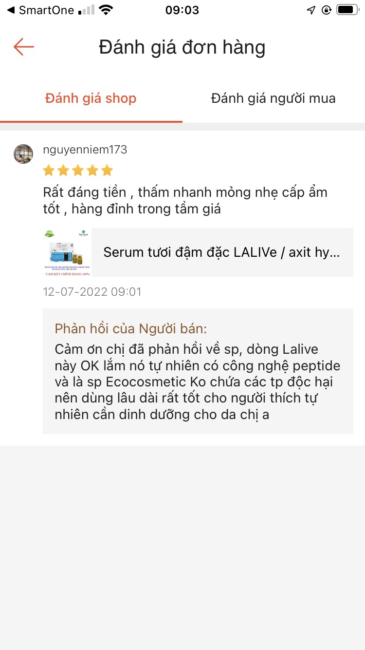 review ve serum Lalive cao cap cua NGA cho da nam sam tan nhang