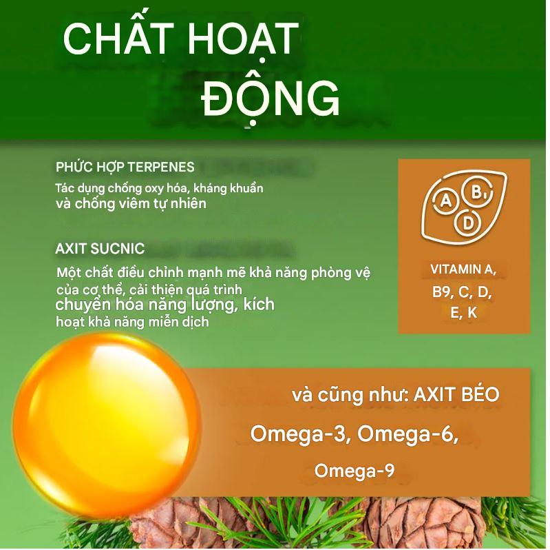 Nhua thong 12 5 ket hop dau thong do NGA loc mau, giam mo mau, nguon vitamin E, omega