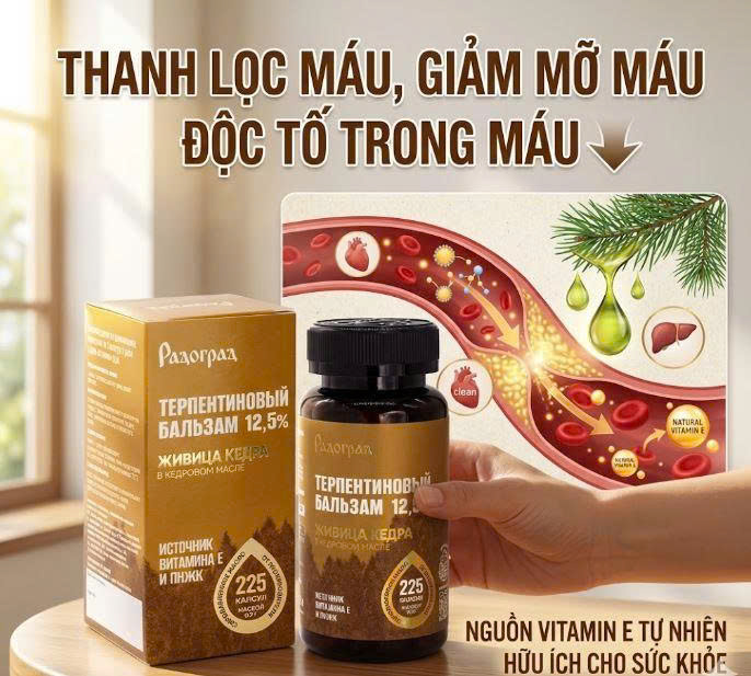 dau nhua thong cua nga thanh loc mau giam mo mau nguon bo sung vitamin E tu nhien