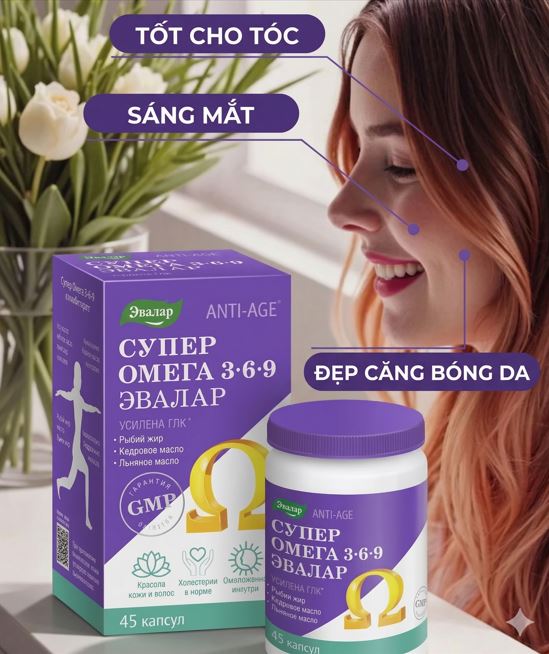 omega 369 evalar sang mat ,dep da , tot cho xuong khop, thanh loc mau 1