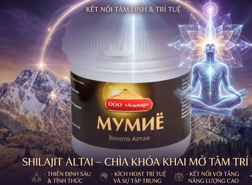 shilajit cua nga vung altai khai mo tri tue, tang su tap trung, thien dinh