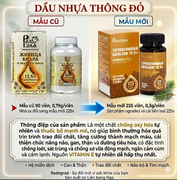 Dau nhua thong cua nga giam mo mau ,thanh loc co the ,bo sung vitamin E tu nhien, tang de khang moi