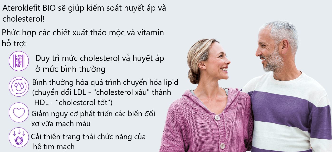 Ateroklefit bio evalar dieu hoa huyet ap giam cholesteron xau