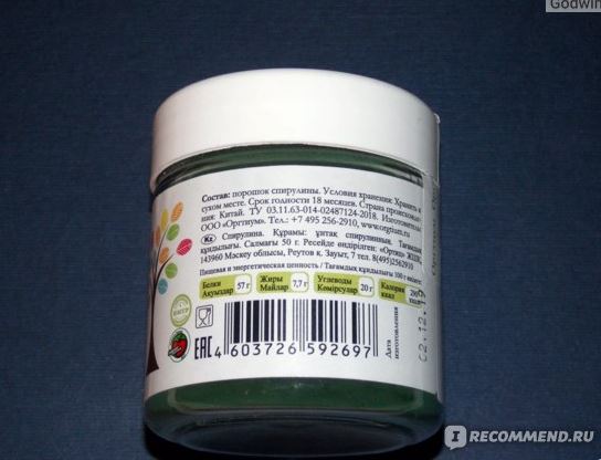 bot tao xoan spirulina ECo huu co dinh duong thuan chay thai doc bo sung diep luc vitamin1